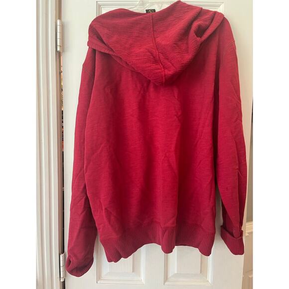 Aigle Full Zip Casual Sweater Jacket Cotton Hood Pocket Layer Hiking Outdoors XL - Picture 3 of 8